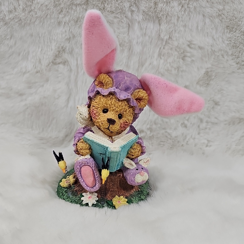 Easter Bunny Bear Ceramic Easter Decor